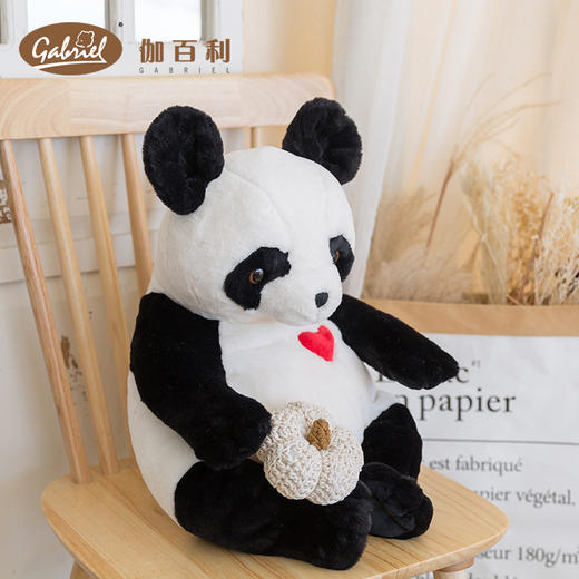 伽百利/Gabriel绣心熊猫玩偶公仔毛绒玩具睡觉抱枕超大安抚女孩礼物 商品图4