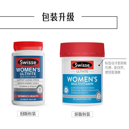 【香港直邮】SWISSE/斯维诗 女士复合维生素片 120粒 商品图1