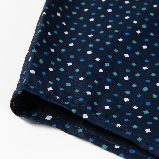 【100棉】罗蒙衬衫男长袖春秋装休闲印花纯棉衬衣 商品图7