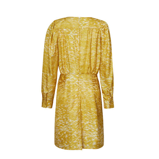 VIMAGE纬漫纪秋季新品V领简约时尚长袖高腰优雅连衣裙V1607209 商品图8