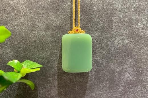 【御珠宫坊】金镶碧玉无事牌 商品图1