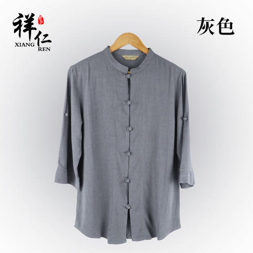 棉麻男居士服上衣夏季薄款 商品图4