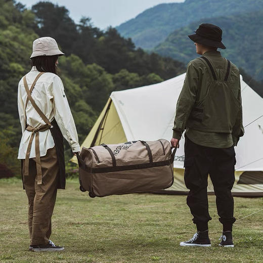 牧高笛精致露营收纳包户外旅行行李箱便携大空间可折叠拖轮包 商品图1