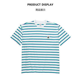 Polar Skate Co Stripe Pocket Tee 明星同款条纹情侣短袖宽松T恤