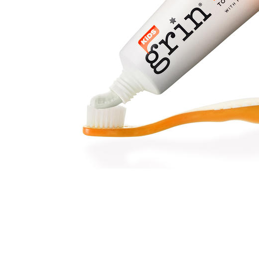 grin 儿童牙膏 天然防蛀 草莓味 橙子味 莓果味 商品图4