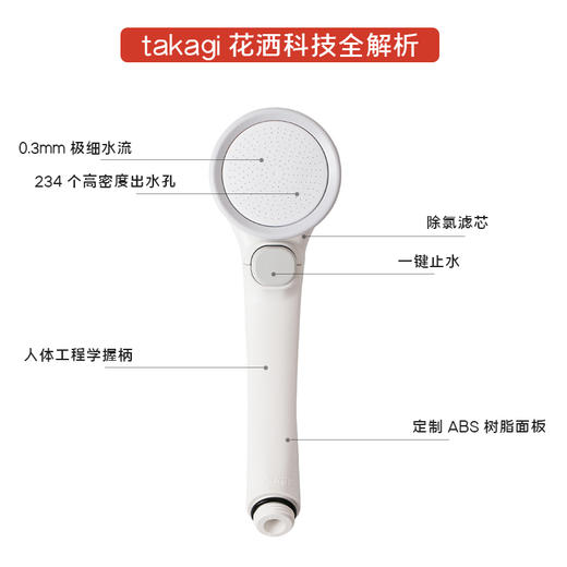 日本takagi花洒婴儿莲蓬头洗澡家用套装 商品图1