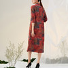 TANGY Collection/天意精品2021年秋季新品真丝印染中式立领连衣裙 商品缩略图2