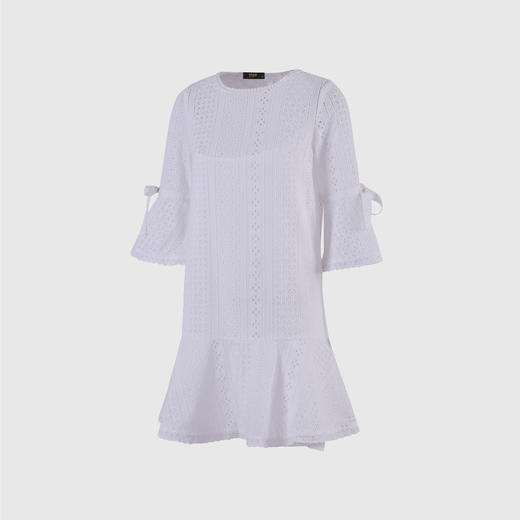 圆领喇叭袖娃娃裙 商品图1