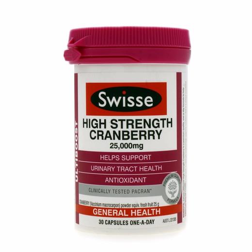 【香港直邮】SWISSE/斯维诗 高浓度蔓越莓胶囊 30粒 商品图0