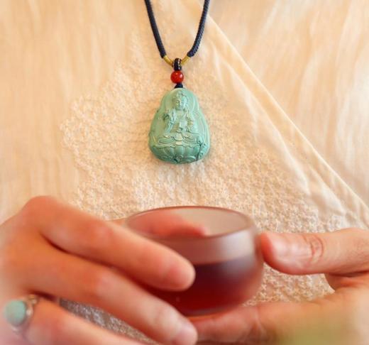 绿松观音挂件 商品图0