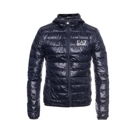 ARMANI 阿玛尼 男士薄款拉链连帽羽绒服 藏蓝色 8NPB02 PN29Z 1578