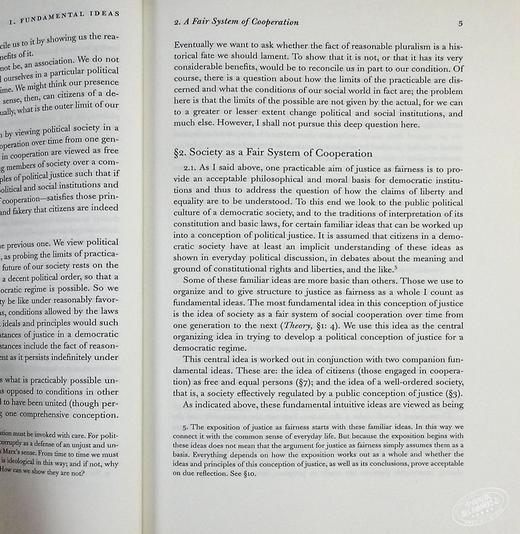 【中商原版】约翰·罗尔斯：作为公平的正义：正义新论 英文原版 Justice as Fairness 商品图6