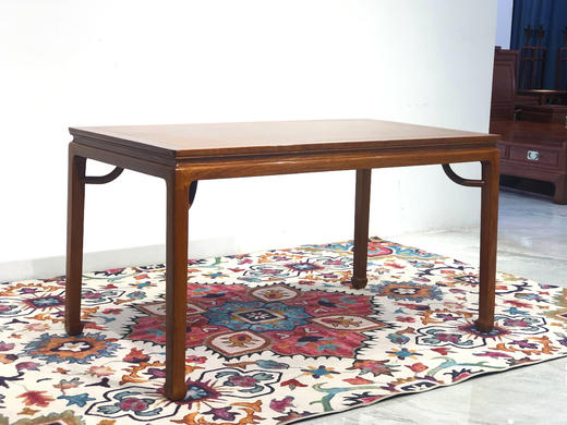 红桥红  家具严选  缅甸花梨（大果紫檀）【148 马蹄腿霸王枨 方餐桌 七件套】 商品图8