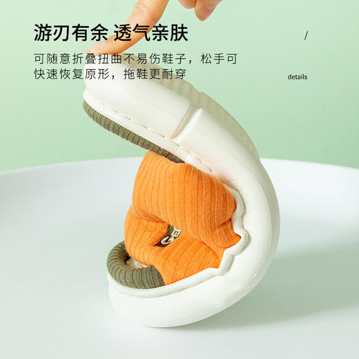 【始丰】厚底女棉麻拖鞋家居春秋亚麻拖鞋室内家用四季情侣防滑防臭男 商品图1