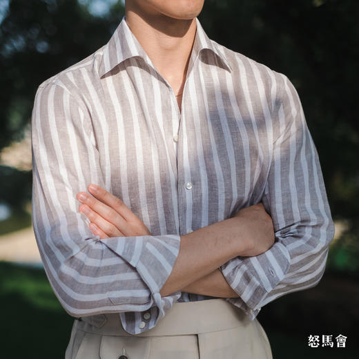 Merino Brothers 100%亚麻意式工艺衬衫（6色可选） 商品图1