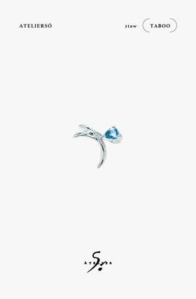 21AW TABOO｜愚人船  尖钩系列 - 松石蓝碧玺尾戒