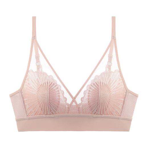 梦芭蒂乳胶内衣女士薄款夏季文胸无钢圈超薄美背性感胸罩末若微笑 商品图2