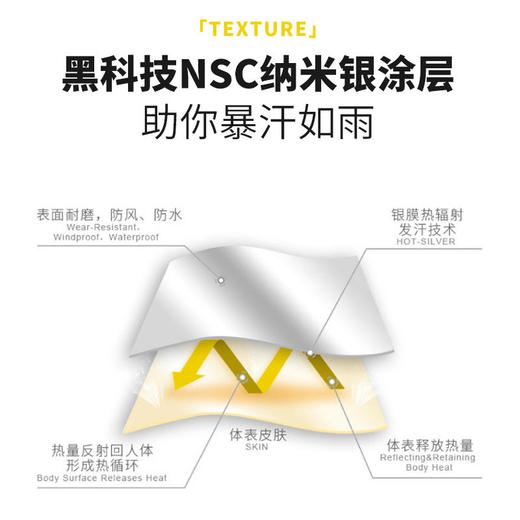 【买2立减10买3立减25】字母暴汗裤 塑腰裤女轻盈聚热跑步运动减脂加倍发汗健身 商品图2