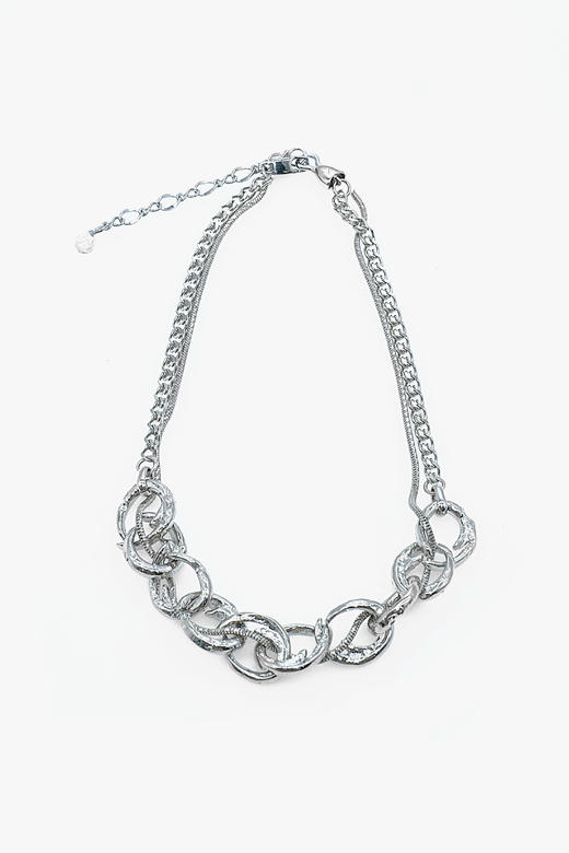 21AW TABOO｜愚人船   尖钩系列 - 多尖钩环扣缠绕项链 商品图2