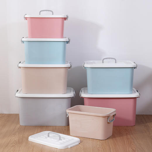 【收纳箱】塑料书盒加厚车载玩具衣服整理箱收纳箱 商品图2