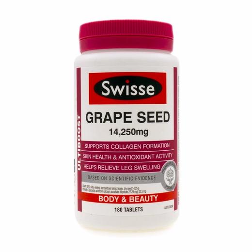 【香港直邮】SWISSE/斯维诗 胶原蛋白片 100片 + 高浓度葡萄籽 180片 组合装 商品图2