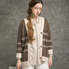 famecoco范可儿针织开衫女秋长袖提花毛衣外套F216DA004 商品缩略图0