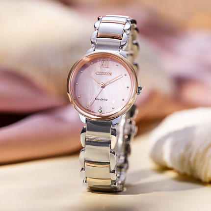 西铁城日本官方正品花语风吟系列光动能女表EM0920-86L 商品图2