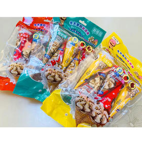 【9.9元/袋】新榕园酸奶/巧克力/草莓味冰淇淋形脆筒饼干190g