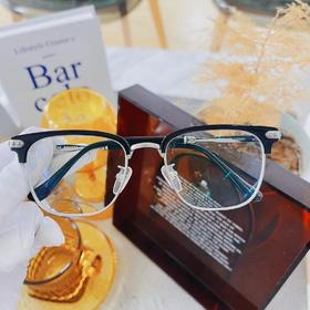 客配 克罗心 半框 425/325度+50度散光 1.67防蓝光镜片