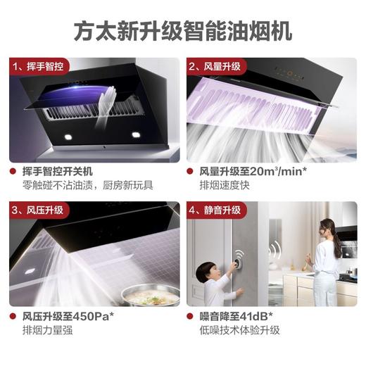 方太（FOTILE）JQD11T 抽排吸油烟机 20m³风量 侧吸挥手智控 商品图3