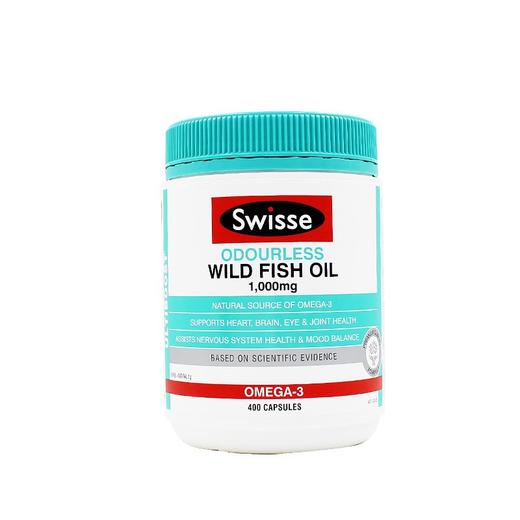 【香港直邮】SWISSE/斯维诗 无腥高含量1000MG野生深海鱼油 400粒 商品图0