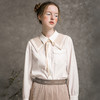 famecoco范可儿女士衬衫秋季文艺绣花百搭开衫衬衣F216BH006 商品缩略图0