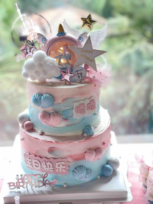 双层独角兽奶油蛋糕 下单前请仔细阅读商品详情 商品图0