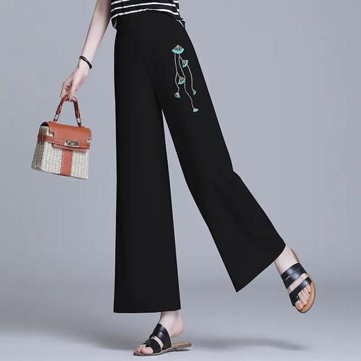 RM-XBMY21063 2021夏季新款高腰薄款亚麻宽松垂感直筒休闲裤子 商品图1