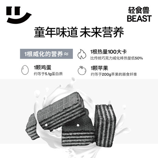 
【已下架】积分换购 | 预售 | 轻食兽 巧克力/黑芝麻蛋白威化饼干14条*2桶装 健身零食低卡脂无糖精[福利品] 商品图2