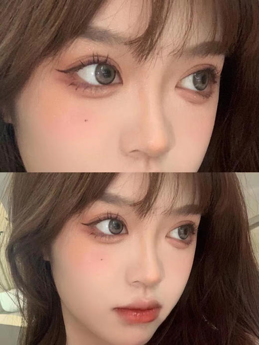 糖豆sugarplum·年抛 花生酱；辣妹专属亚麻灰棕混血款 14.5mm/备注双眼度数 商品图2