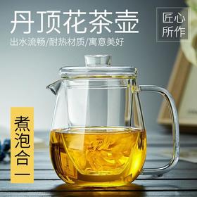 防爆玻璃茶具玻璃茶壶耐高温过滤泡茶壶花茶壶家用玻璃水壶套装