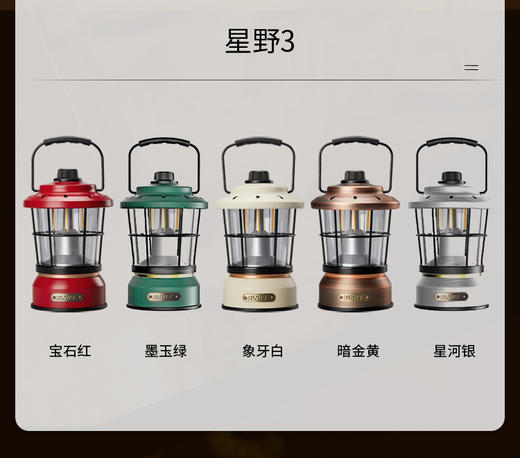 山力士星野复古马灯露营灯 商品图1