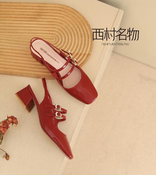 西村名物2021年夏季新款中粗跟休闲时尚凉鞋X21AH16661 商品图2