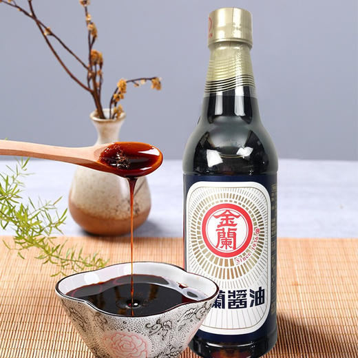 中国台湾金兰酱油/生抽酱油590ml  卤肉饭红烧餐饮居家伴侣 033396/033397 商品图1