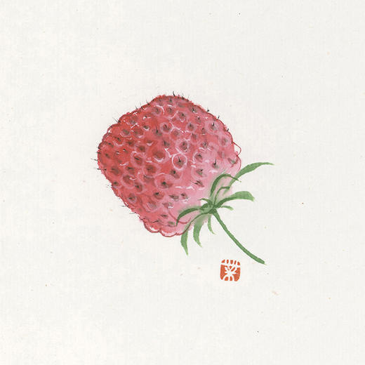 薛继业水墨连框高精版画50*30加菲猫草莓有框客厅卧室卫生间走廊装饰画 商品图7