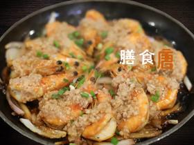 铁板蒜蓉虾