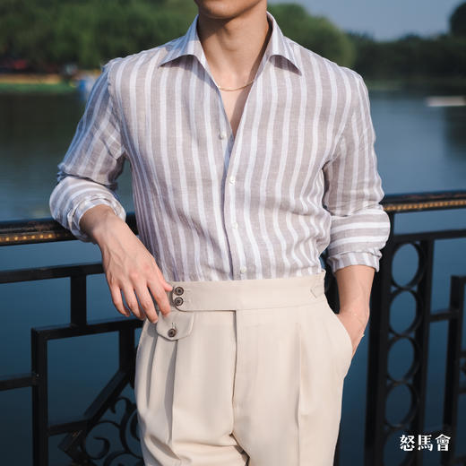 Merino Brothers 100%亚麻意式工艺衬衫（6色可选） 商品图2