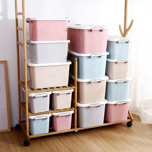 【收纳箱】塑料书盒加厚车载玩具衣服整理箱收纳箱 商品图0