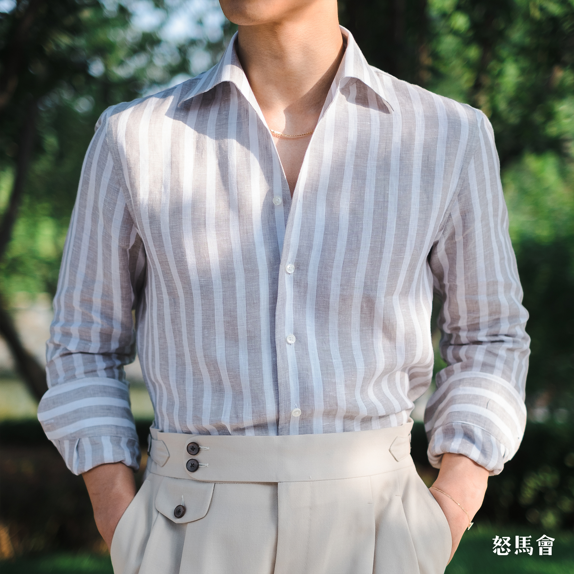 Merino Brothers 100%亚麻意式工艺衬衫（6色可选）