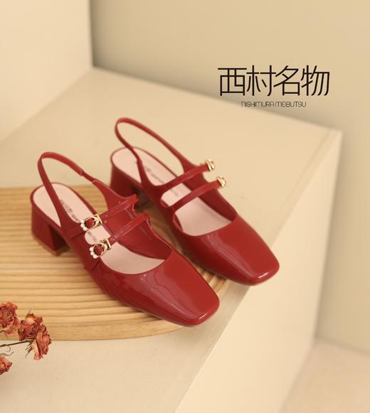 西村名物2021年夏季新款中粗跟休闲时尚凉鞋X21AH16661 商品图1