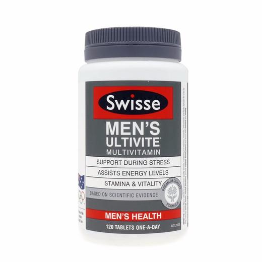 【香港直邮】SWISSE/斯维诗 男性活力复合维生素 120粒 商品图0