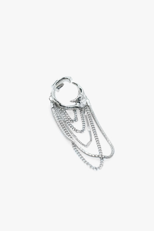 21AW TABOO｜愚人船 尖钩系列 - 锁链流苏耳环 商品图2