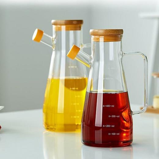 高鹏硅无铅透明耐热玻璃防侧漏油壶家用厨房用品大号酱油醋调味瓶 商品图1