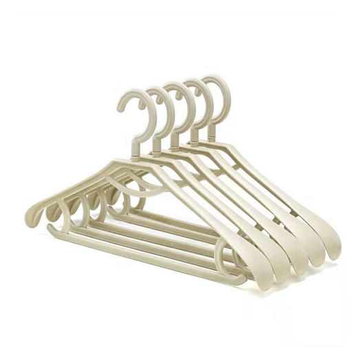 【15元2把】尔海之家时尚塑料衣架（5只装）（1114858）颜色随机 商品图0